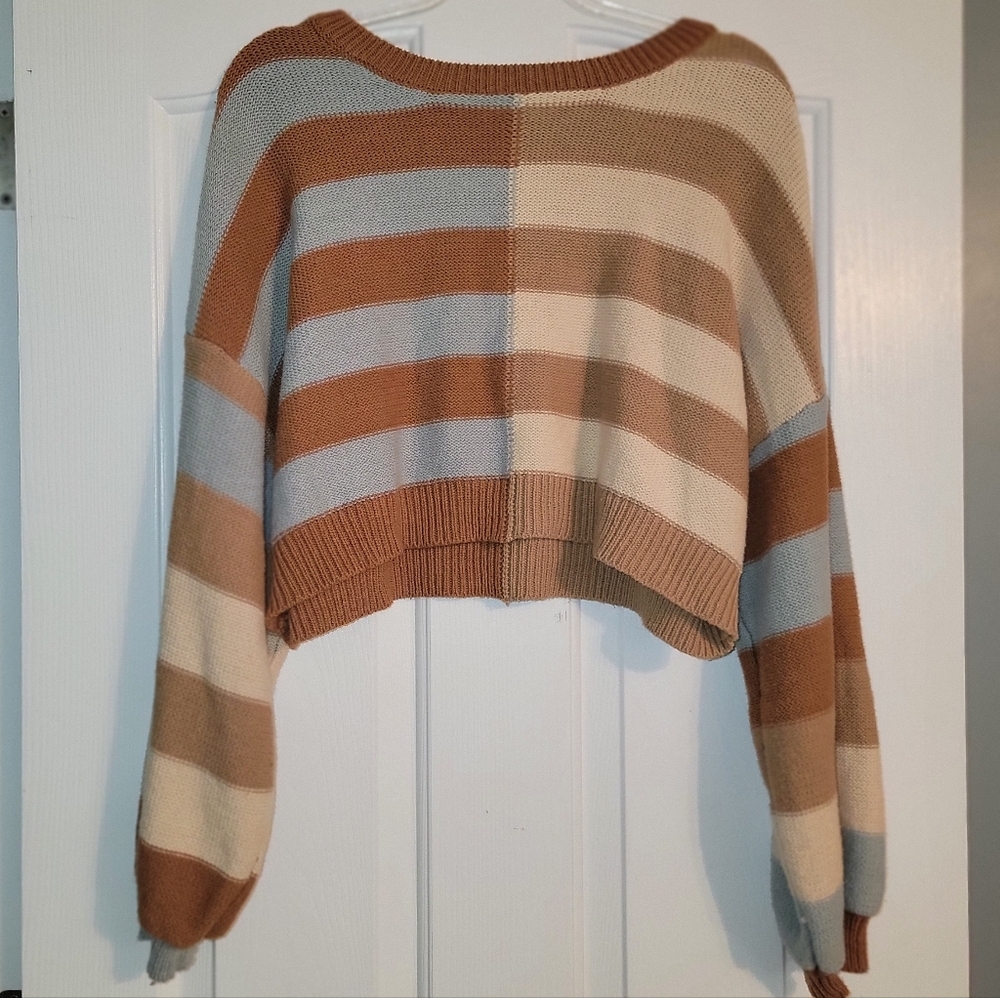 Altar'd State Multicolor Cropped Sweater